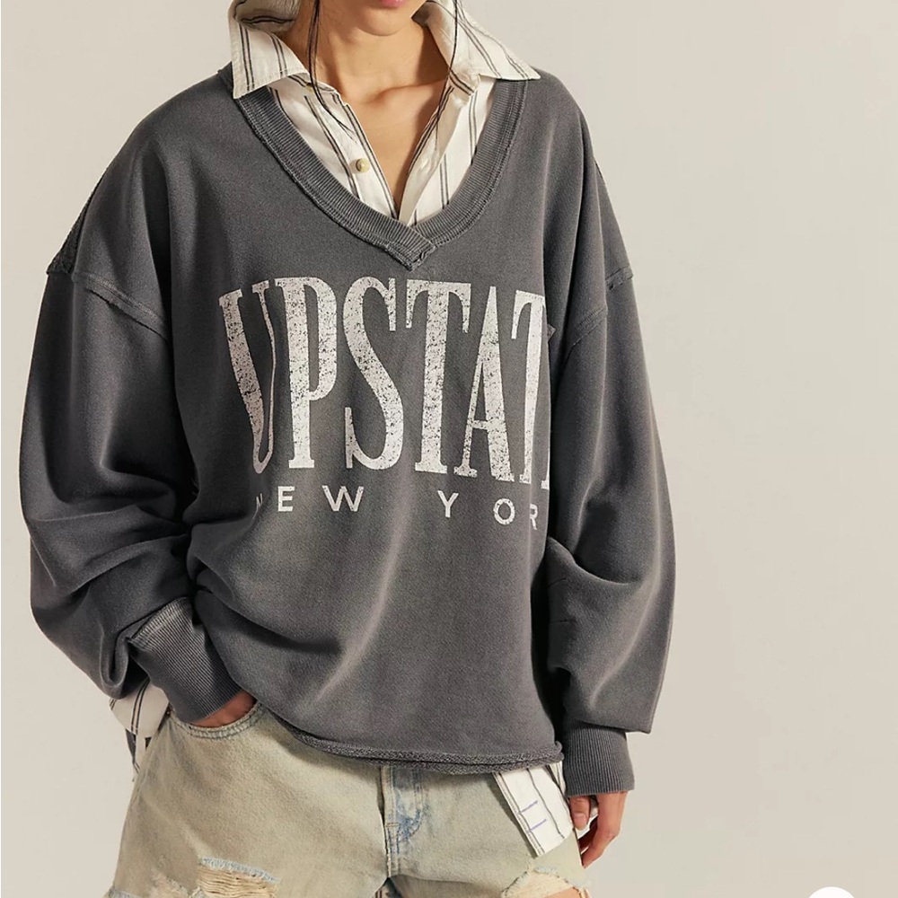 NWOT Free People We the Free Graphic Upstate Venice Sweatshirt